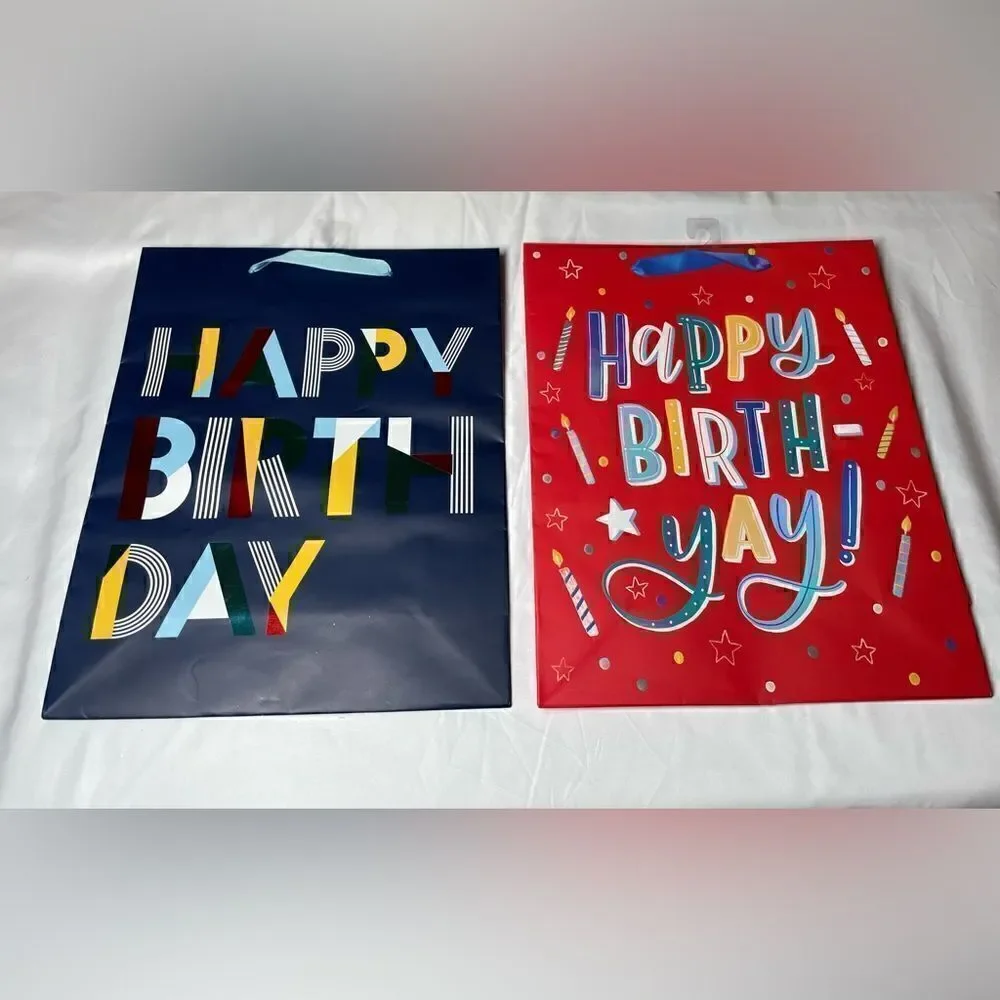 🔥❤️🔥 8 NEW! Happy Birth ‘Yay’ & More Bags All Occasions Sizes Shapes Styles M…